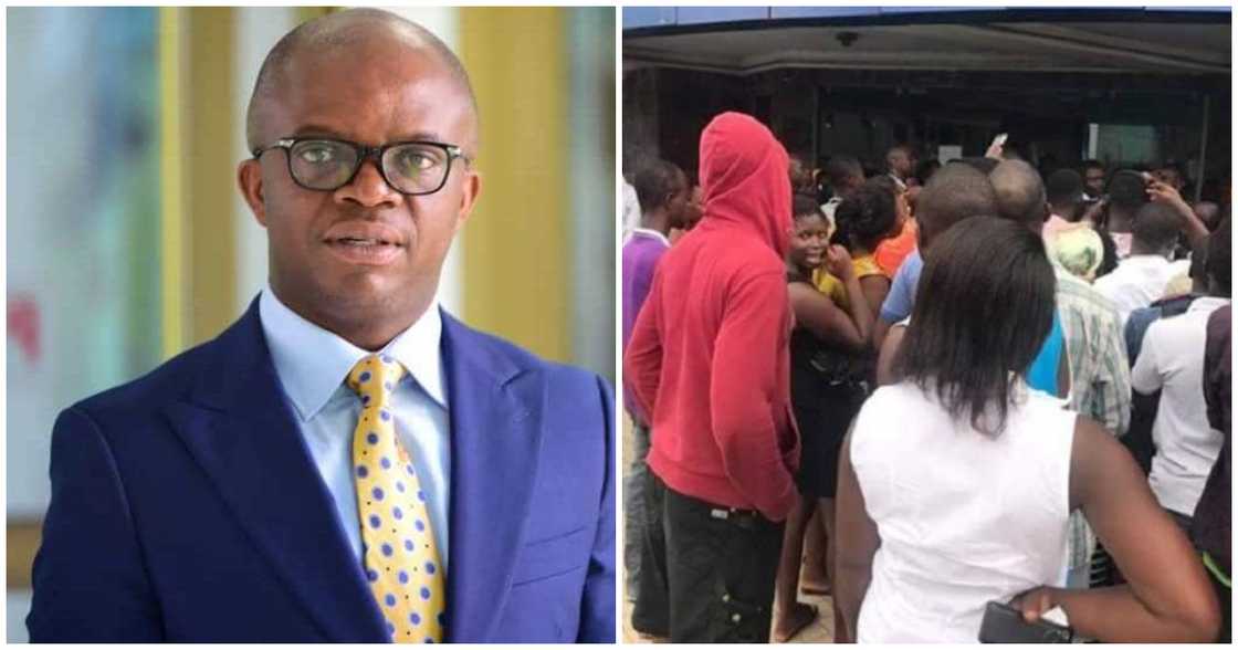 An NPP MP for Nhyiaeso, Dr Stephen Amoah, has warned Ghanaians against engaging in panic withdrawals of their funds An NPP MP for Nhyiaeso, Dr Stephen Amoah, has warned Ghanaians against engaging in panic withdrawals of their funds