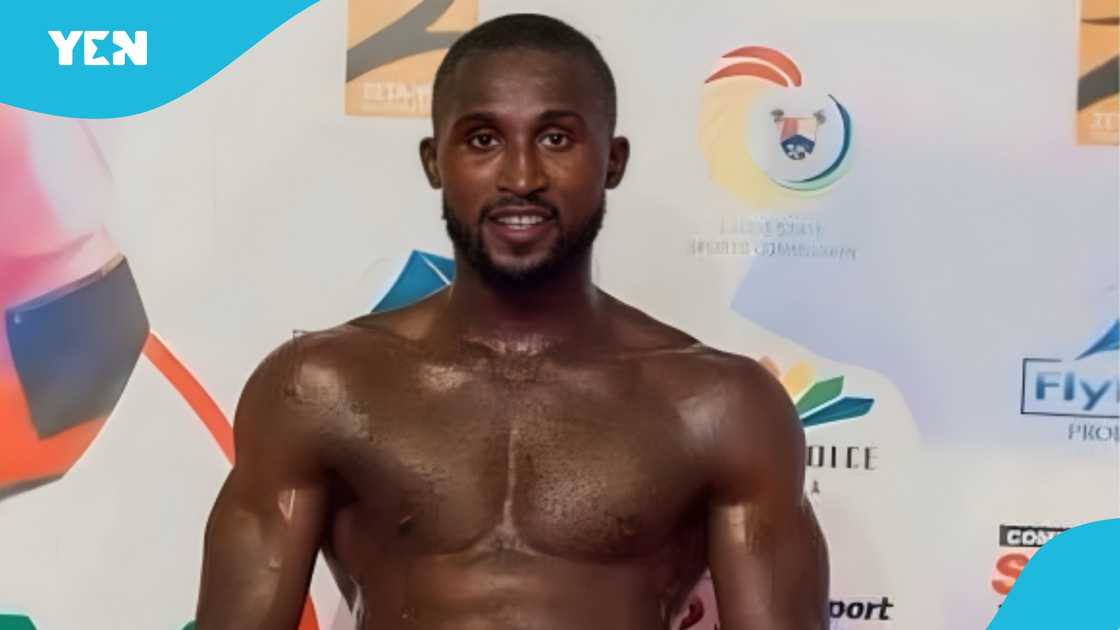 Gabriel Olanrewaju met his untimely death after he collapsed midway through his boxing bout with a Ghanaian fighter. Photo credit: @Fightgistmedia/X. Gabriel Olanrewaju met his untimely death after he collapsed midway through his boxing bout with a Ghanaian fighter. Photo credit: @Fightgistmedia/X.