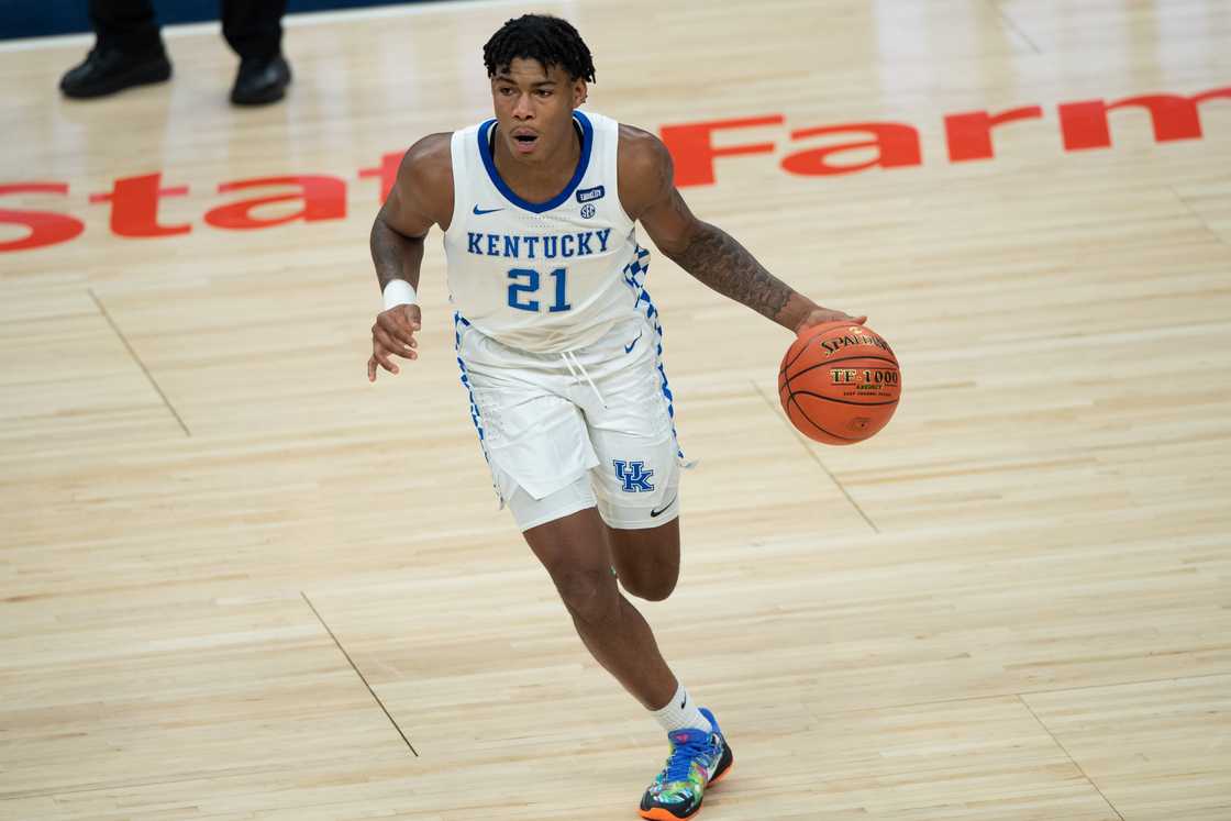 Cam'Ron Fletcher sets up the offence during the men's Champions Classic college basketball game Cam'Ron Fletcher sets up the offence during the men's Champions Classic college basketball game