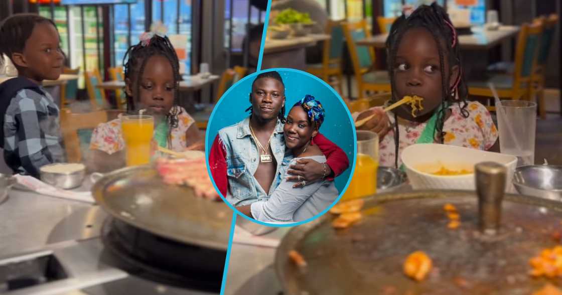 Photos of Stonebwoy and his kids. Photos of Stonebwoy and his kids.