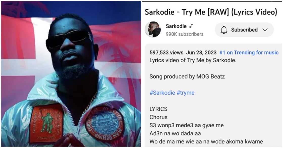 Sarkodie's Try Me Sarkodie's Try Me