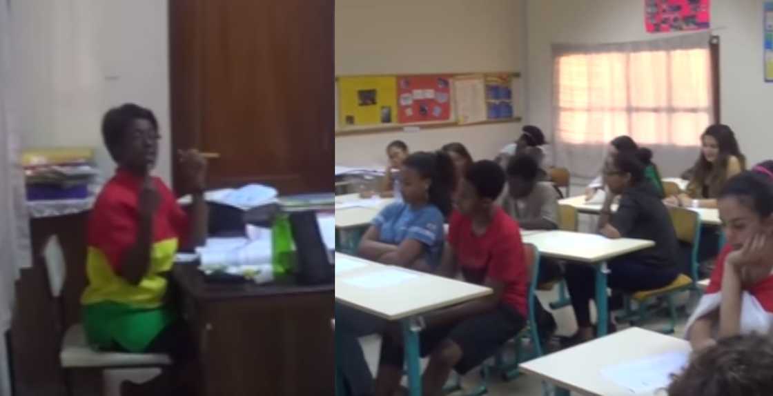 Video of Foreign Students Learning Ghanaian Akan Language, Twi, in Class Goes Viral Online Video of Foreign Students Learning Ghanaian Akan Language, Twi, in Class Goes Viral Online