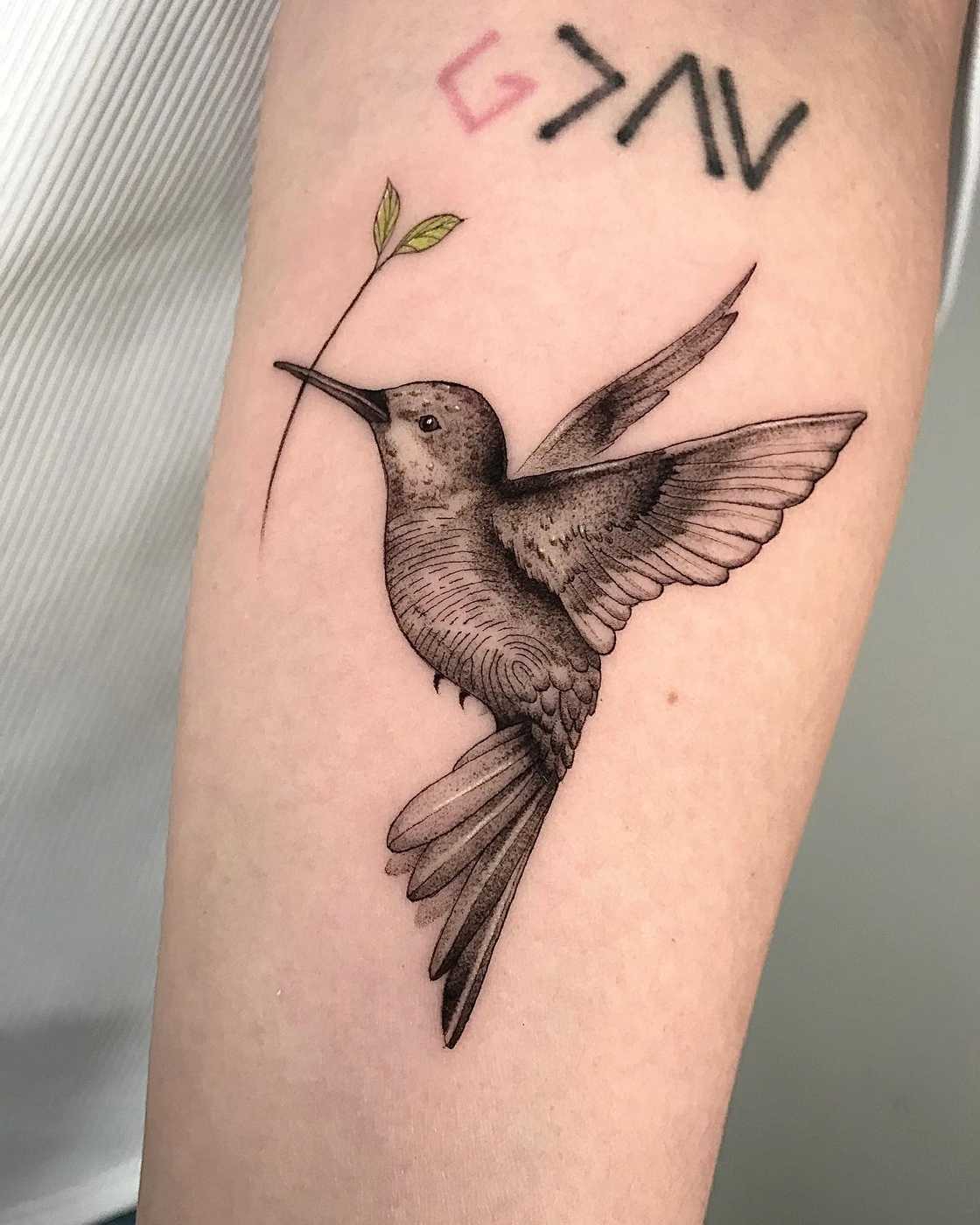 Hummingbird tattoo