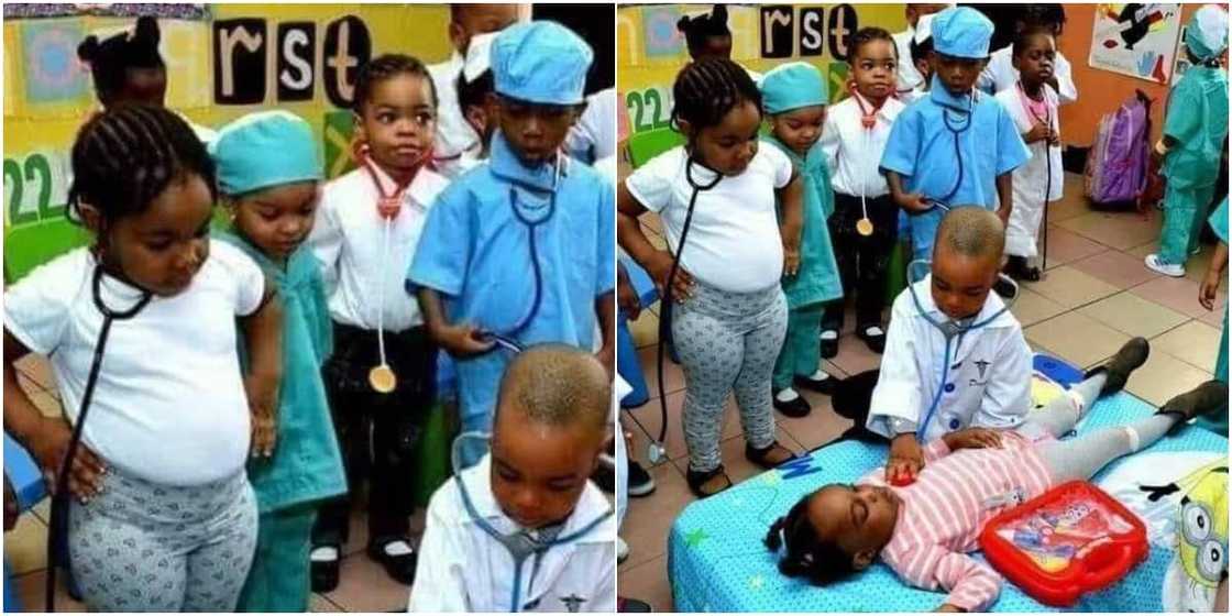 The kid doctors have caused quite a stir on social media The kid doctors have caused quite a stir on social media