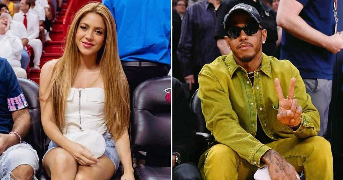 Shakira and Lewis Hamilton rumoured to be dating.