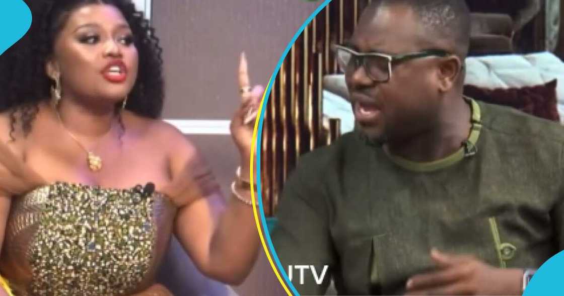 MzGee warns Abeiku Santana on United Showbiz after he tried to correct her on TV