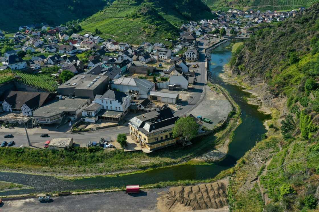 None of the 18 bridges that used to cross the Ahr river is functional yet, with three temporary crossings installed in their place