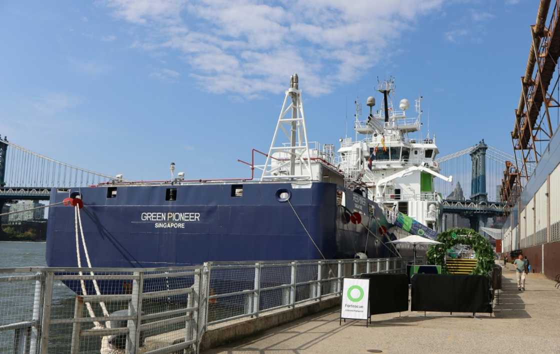 The ammonia-powered Green Pioneer is an emblem of Fortescue's climate ambitions The ammonia-powered Green Pioneer is an emblem of Fortescue's climate ambitions