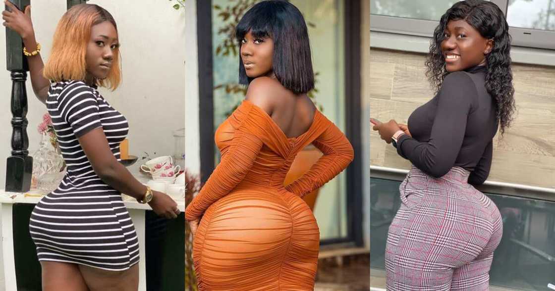 Hajia Bintu: Tik Tok shares teen photo to prove her backside is not fake Hajia Bintu: Tik Tok shares teen photo to prove her backside is not fake