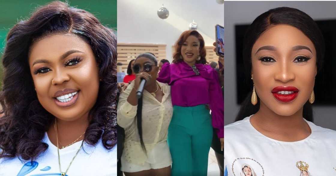 Afia Schwar Gifts GH¢ 62k to Tonto Dikeh's Son as She Departs From Ghana