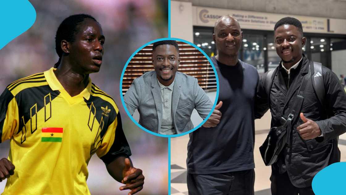 Anthony Baffoe, son, Shaquille, FIFA football agent, exams. Anthony Baffoe, son, Shaquille, FIFA football agent, exams.