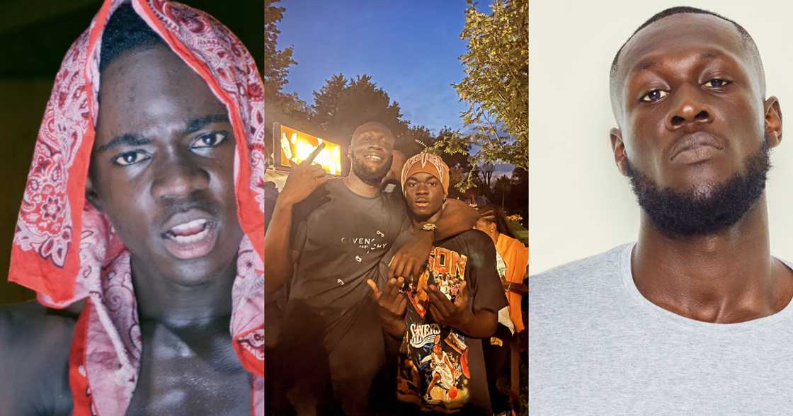 Yaw Tog and Stormzy meet after 'I made him more famous' comments; photos pop up