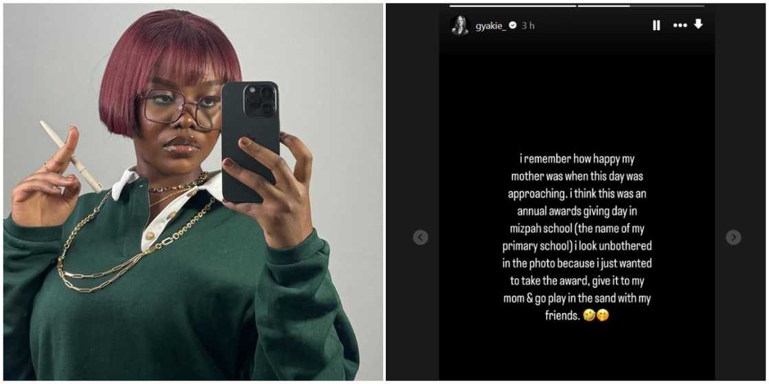 Gyakie shared background story of her Award Day in Class 3 Gyakie shared background story of her Award Day in Class 3