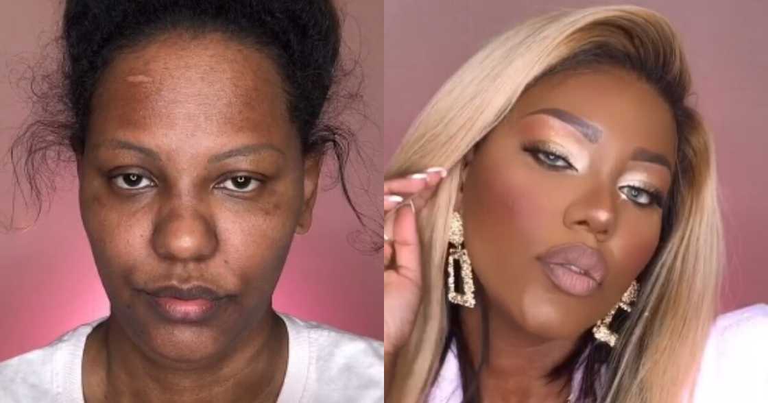 "Sis Got Skills": Lady Goes From Drab to Fab in Minutes Using Makeup "Sis Got Skills": Lady Goes From Drab to Fab in Minutes Using Makeup