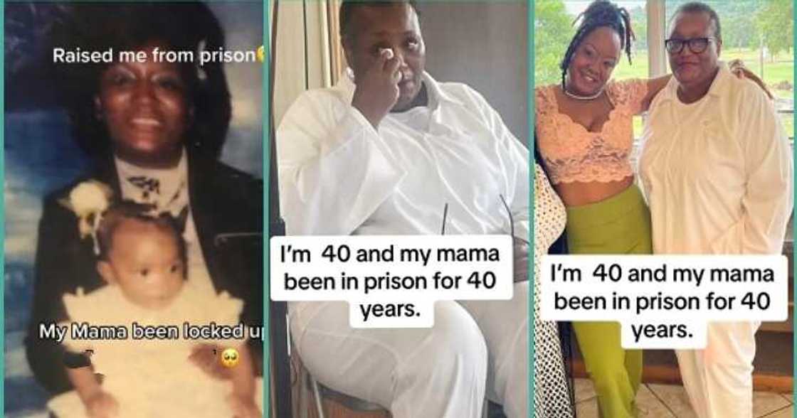 40-year-old lady says mum has been in prison since she was born