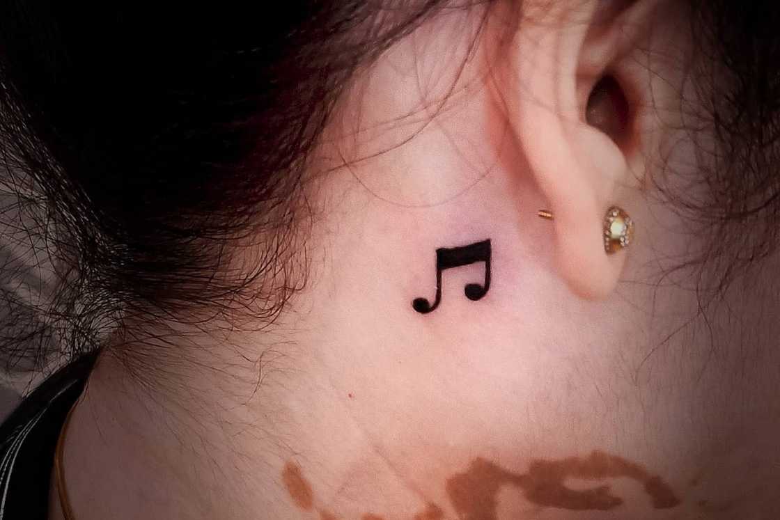 music tattoo