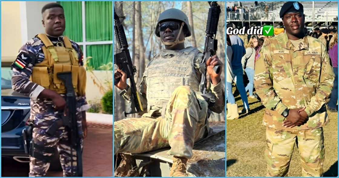 Man quits Ghana Police Service to oins US army Man quits Ghana Police Service to oins US army