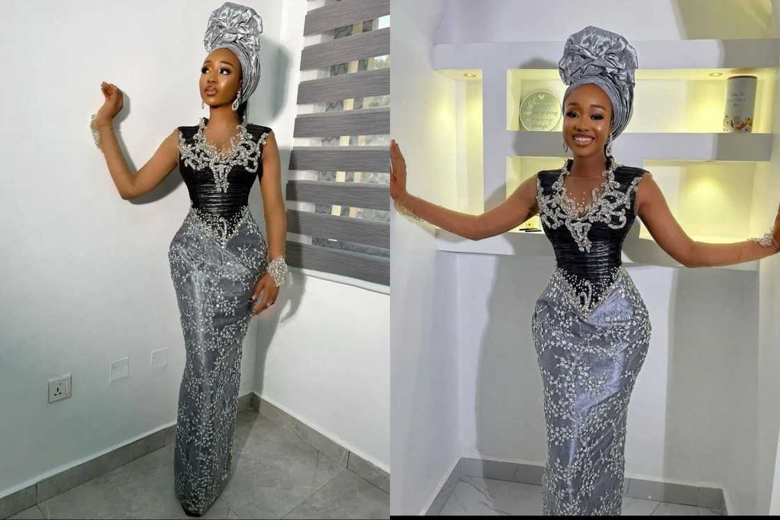 Latest lace straight dress styles deals