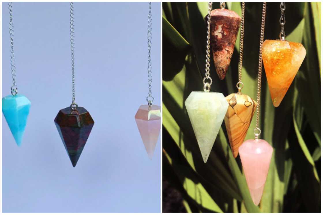 Crystal pendulums