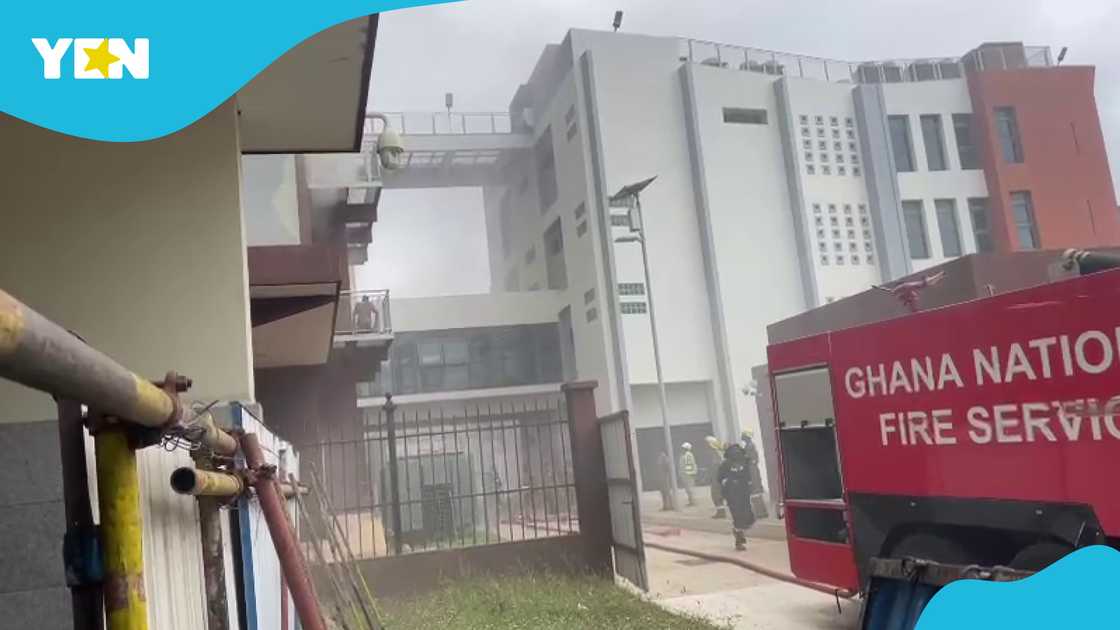 The cause of the fire at the Parliamentarian's Job 600 office building is not known. The cause of the fire at the Parliamentarian's Job 600 office building is not known.