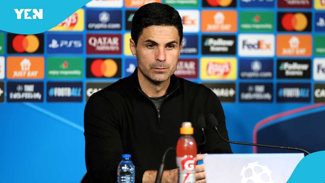Mikel Arteta, Arsenal, UEFA Champions League, PSG. Mikel Arteta, Arsenal, UEFA Champions League, PSG.