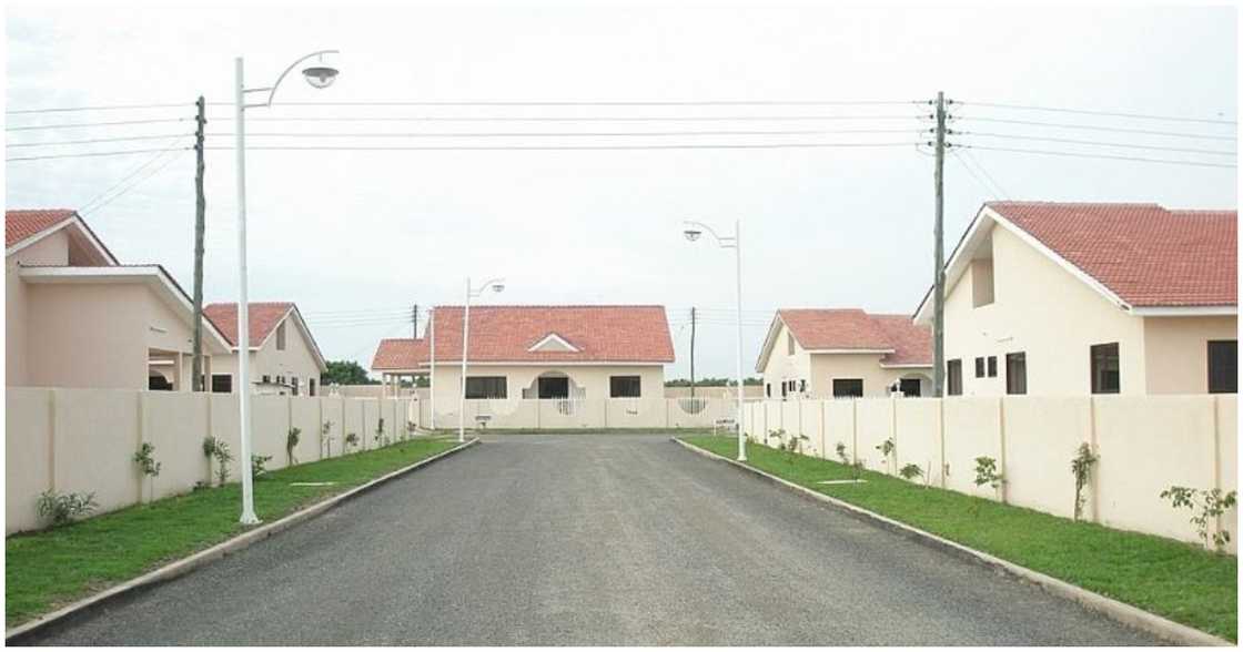 A gated community in East Legon A gated community in East Legon