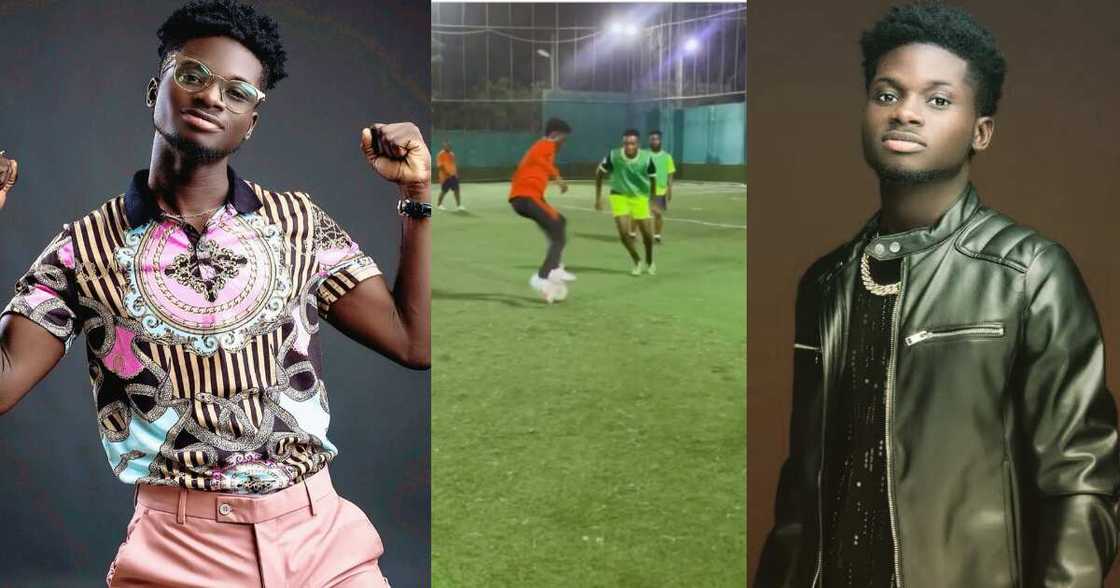 Kuami Eugene Stuns fans with Football Skills in new Video; They hail him Kuami Eugene Stuns fans with Football Skills in new Video; They hail him