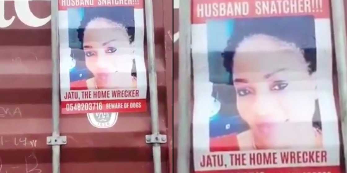 Wife puts photo and contact details of lady trying to snatch her husband in East Legon (video) Wife puts photo and contact details of lady trying to snatch her husband in East Legon (video)