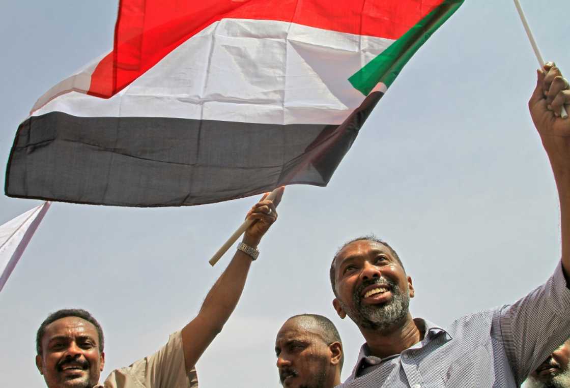 Former minister Khaled Omar Youssef (right) during an anti-coup demonstration in southern Khartoum on July 26, 2022 Former minister Khaled Omar Youssef (right) during an anti-coup demonstration in southern Khartoum on July 26, 2022