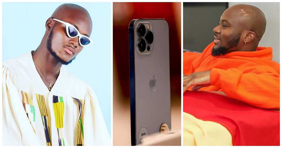 King Promise lookalike says musician did not give him the iPhone he wanted. King Promise lookalike says musician did not give him the iPhone he wanted.