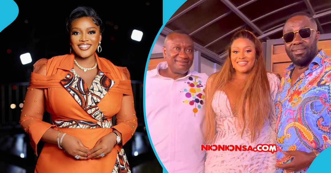 MzGee, Osei Kwame Despite and Ernest Ofori Sarpong at a wedding MzGee, Osei Kwame Despite and Ernest Ofori Sarpong at a wedding