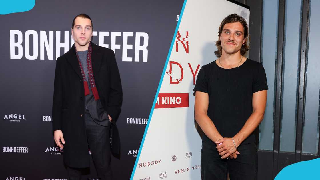 Jonas Dassler attends the premiere of Bonhoeffer (L). At the "Berlin Nobody" Premiere at Kant Kino (R) Jonas Dassler attends the premiere of Bonhoeffer (L). At the "Berlin Nobody" Premiere at Kant Kino (R)