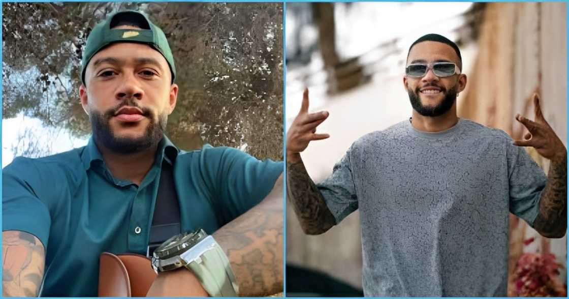 Memphis Depay: Dutch player of releases song about his African roots, features Otumfuo in video