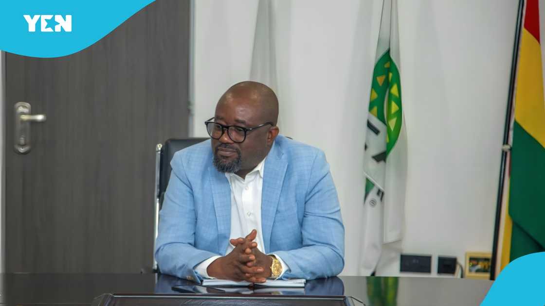 GFA president, Kurt Okraku, CAF. GFA president, Kurt Okraku, CAF.
