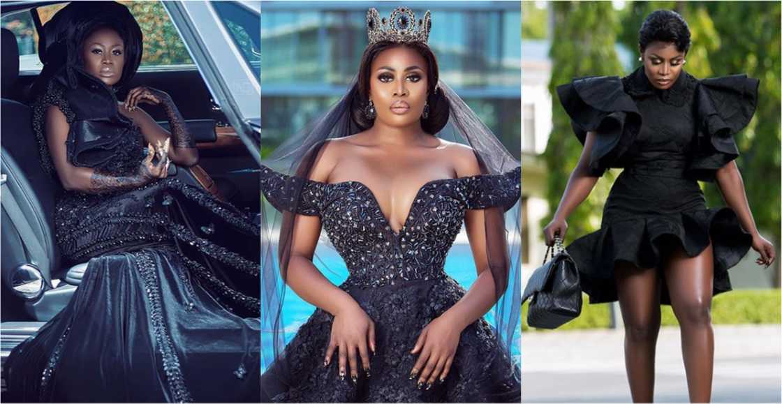 Unedited Photo of Nana Akua Addo's VGMA Dress Drops Online; Fella Makafui Insults one Behind it Unedited Photo of Nana Akua Addo's VGMA Dress Drops Online; Fella Makafui Insults one Behind it
