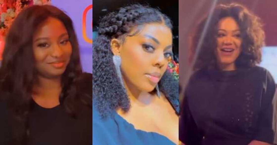 Nana Aba Anamoah, Nadia Buari, and Samera Buari Nana Aba Anamoah, Nadia Buari, and Samera Buari