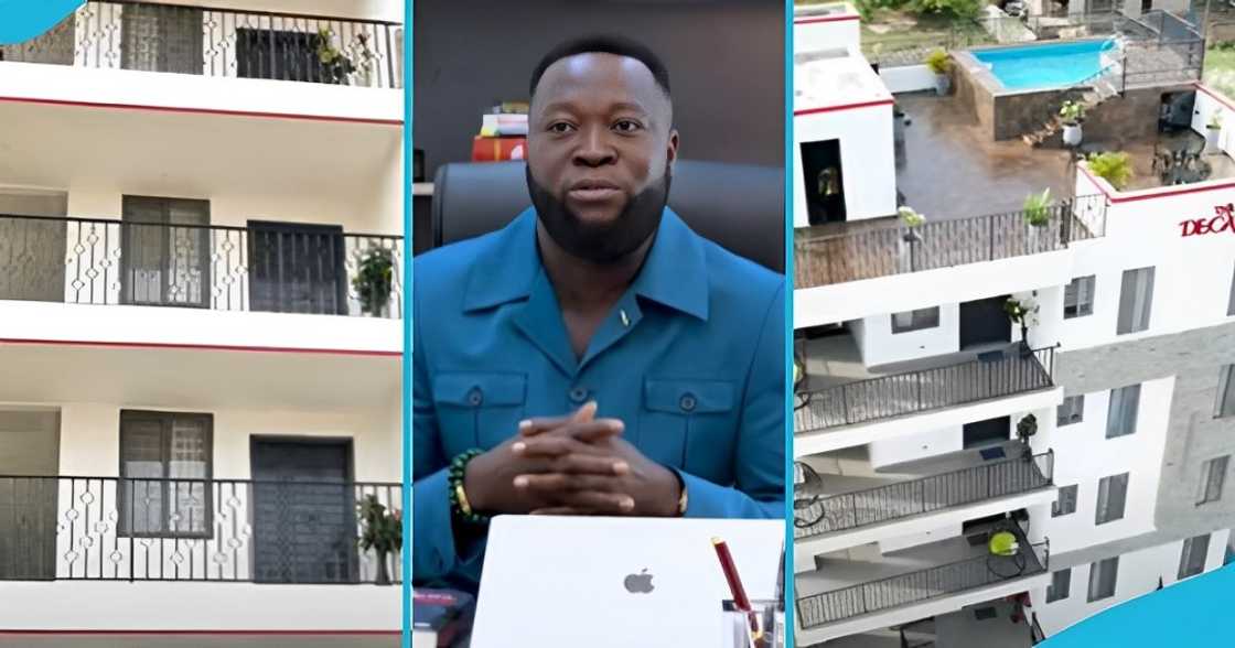 Ghanaian man, returns from abroad, refuse dump site, luxury apartments, real estate