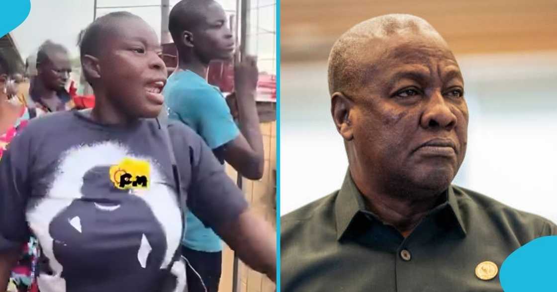 Female trader, Kwame Nkrumah Circle, decongestion exercise, NDC, Accra Mayor, AMA boss, John Mahama.