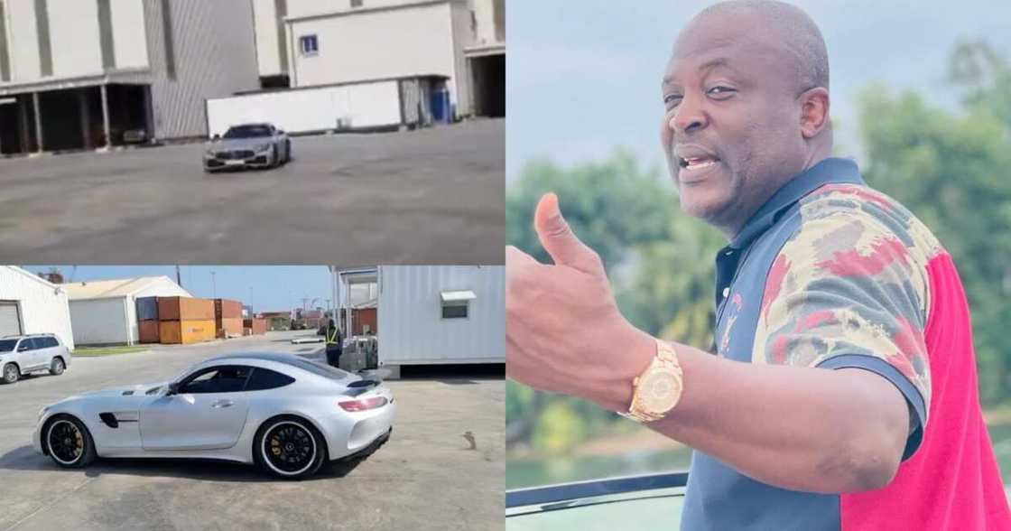 Ibrahim Mahama drifts in Benz Ibrahim Mahama drifts in Benz
