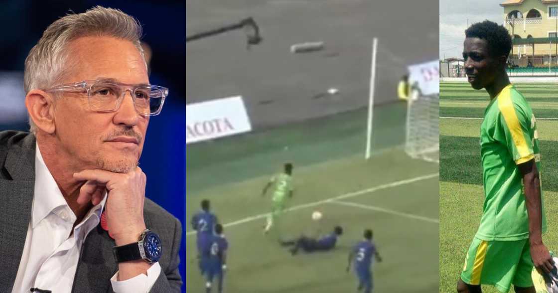 Gary Lineker wowed by Mizak Asante's goal. SOURCE: Twitter/ @ghanasoccernet @guardian_sport