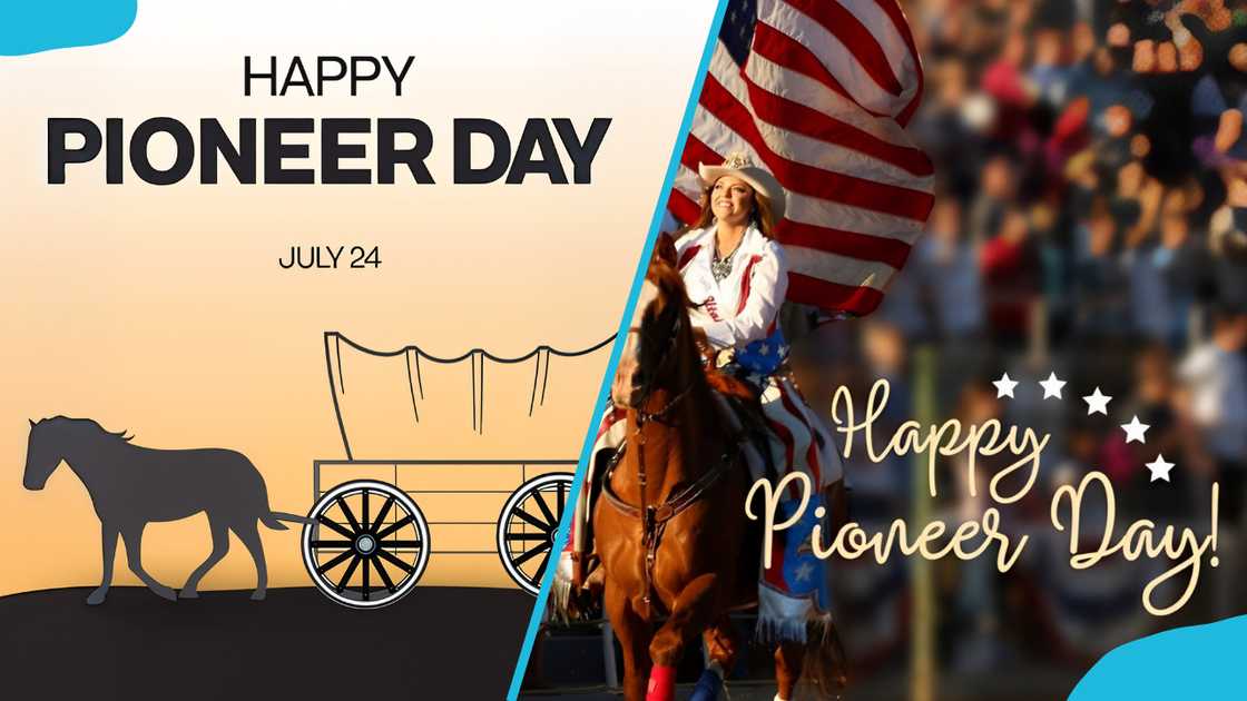 Different Pioneer Day posters celebrating the Utah holiday. Different Pioneer Day posters celebrating the Utah holiday.