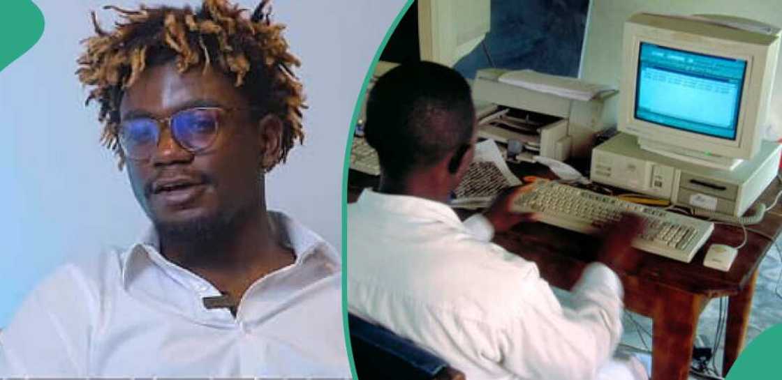 Man shows off his younger sister's excellent result Man shows off his younger sister's excellent result