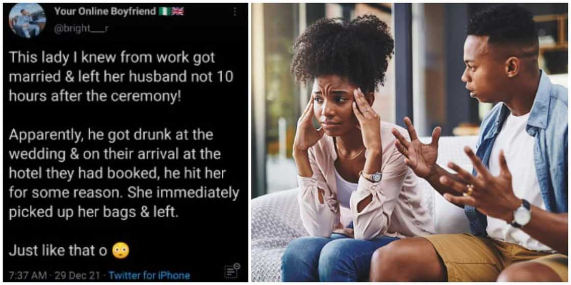 Reactions as lady walks out of her marriage barely hours after her wedding Reactions as lady walks out of her marriage barely hours after her wedding