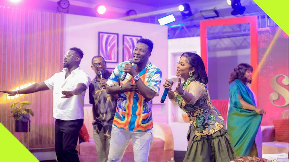 Asamoah Gyan on Onua TV. Asamoah Gyan on Onua TV.