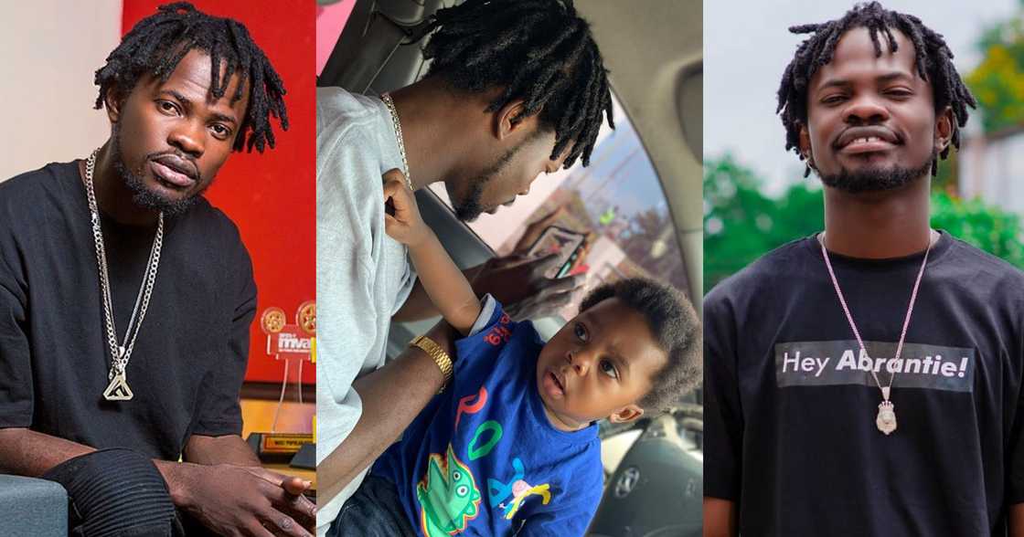 My twins: Fan shouts as Fameye stuns social media with adorable photo with his son My twins: Fan shouts as Fameye stuns social media with adorable photo with his son