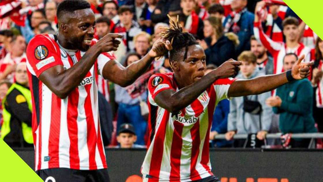 Inaki Williams and his younger brother Nico Williams. Inaki Williams and his younger brother Nico Williams.