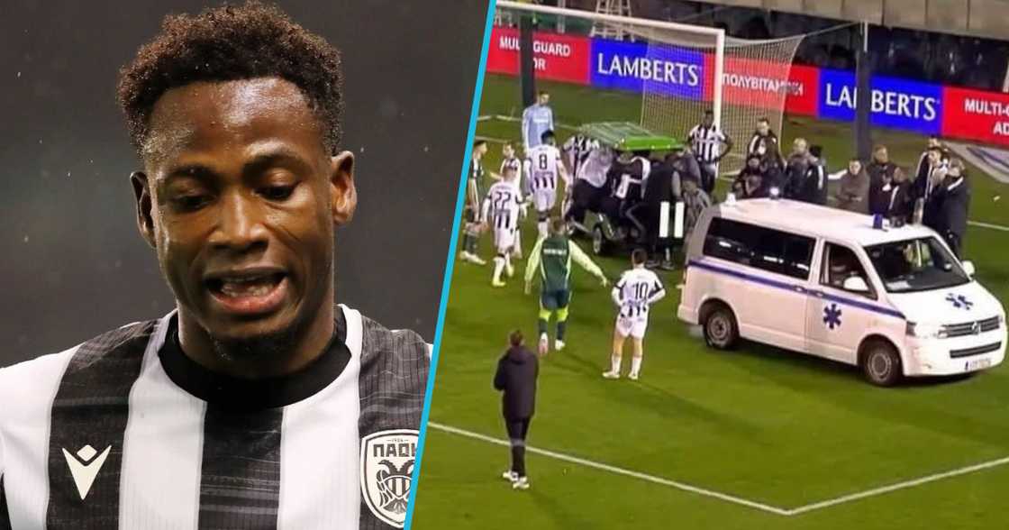 Baba Rahman collapses during Greek Cup game Baba Rahman collapses during Greek Cup game