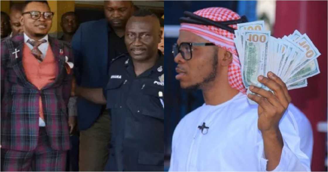 Bishop Obinim Fined GH¢1,200 for illegally Using Strobe Lights and Siren on 'V8' Bishop Obinim Fined GH¢1,200 for illegally Using Strobe Lights and Siren on 'V8'