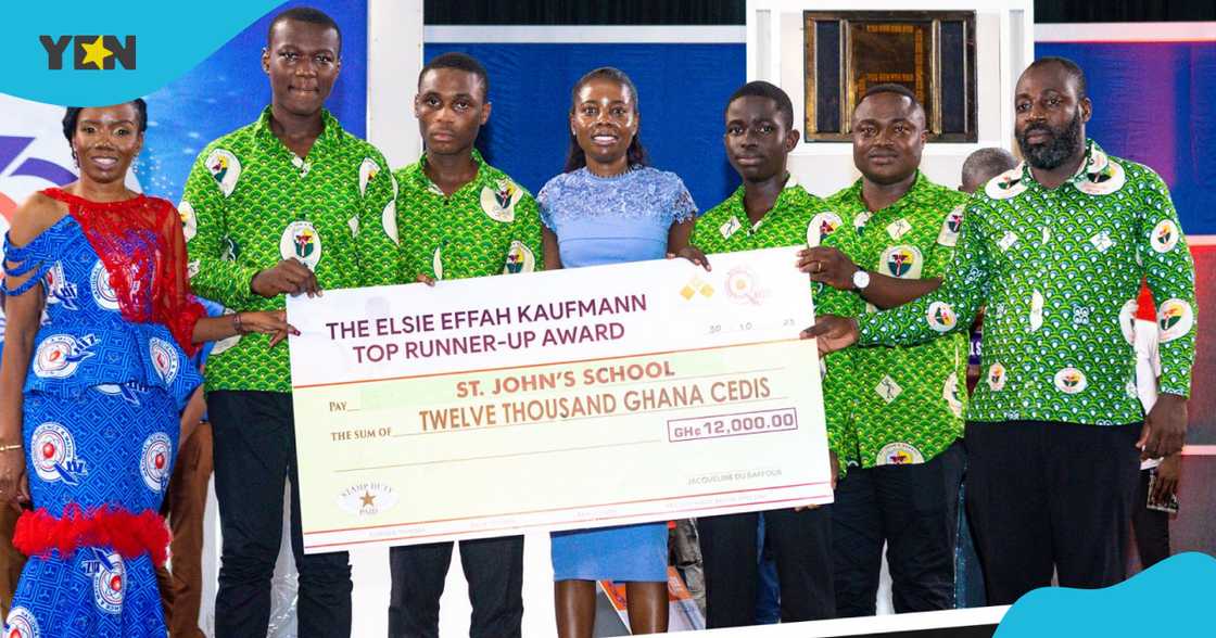 Photos of the St John's School NSMQ team.