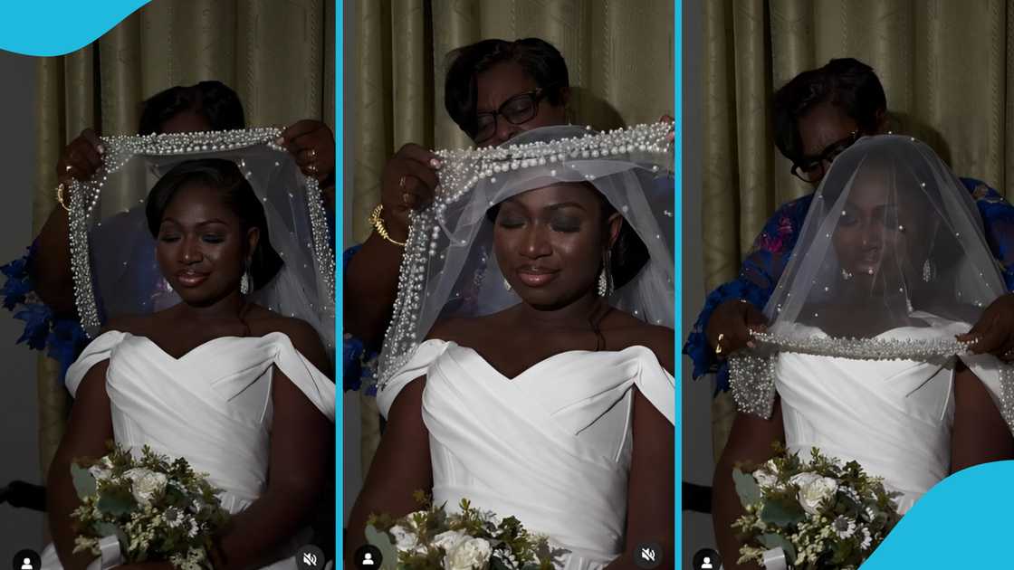 Ghana bride, Stepmother, Stepdaughter, Mother-daughter, Praying mum, Praying woman, Ghana wedding.